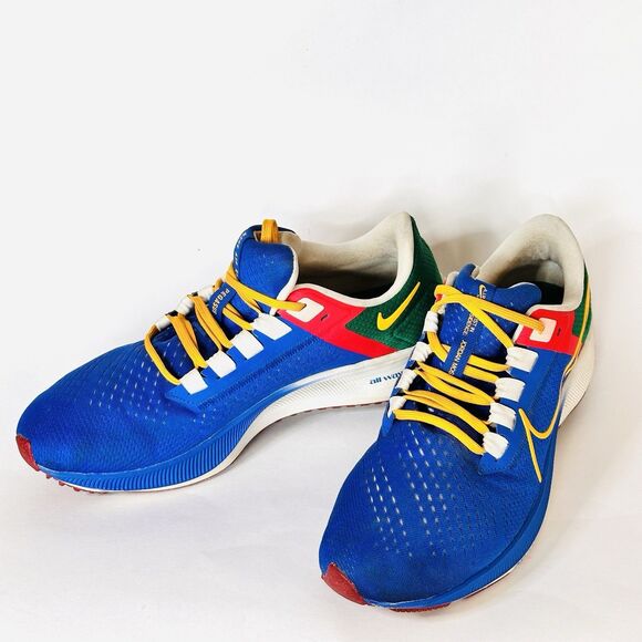Nike Air Zoom Pegasus 38 Jordan Moss Blue Gold Shoes DO7763-400 Men's Size 9.5
